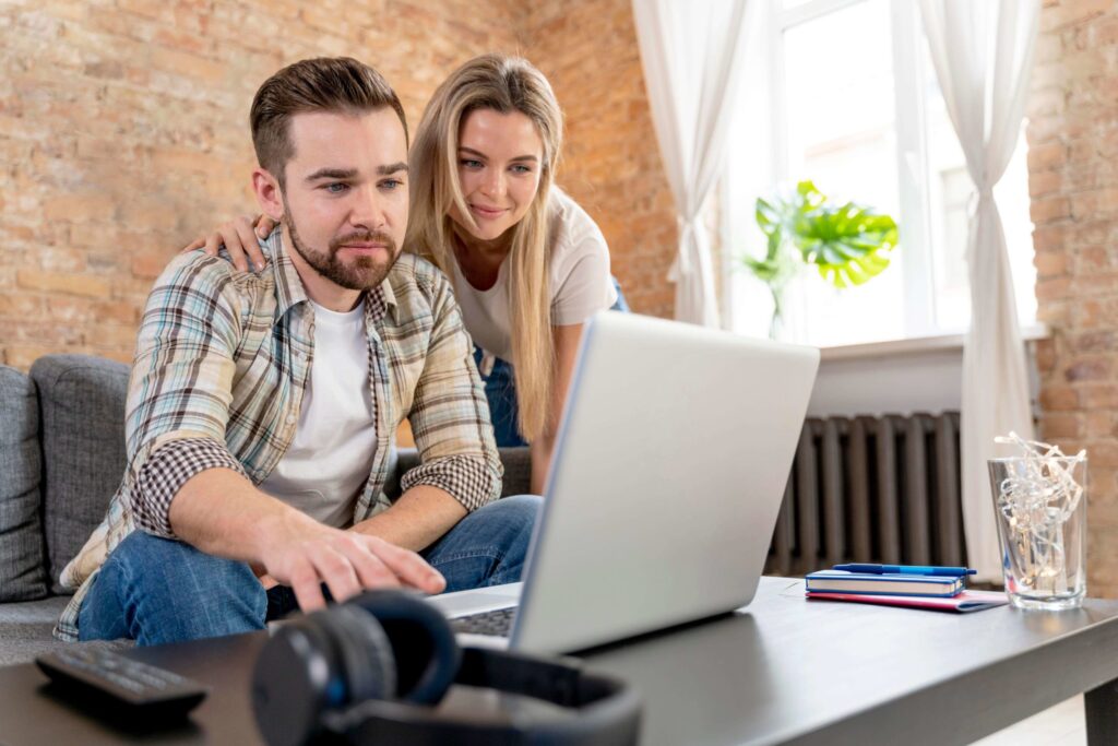 intended parents on a video call with surrogacy agency