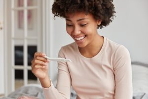 pregnancy test after embryo transfer to surrogate